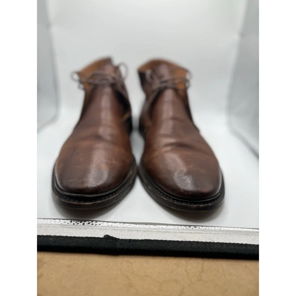 Frye Mens Brown Leather Paul Chukka Boots‎ Laced Size 11D Ankle